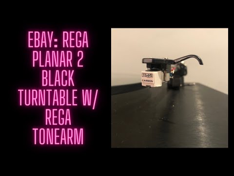 Rega Planar 2 Turntable with New Rega Carbon MM Cartridge EBay listing - broken hinge dust cover