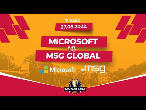 27.08.2022  LETNJA LIGA GRUPA B  7.kolo  19:10 Microsoft - MSG Global