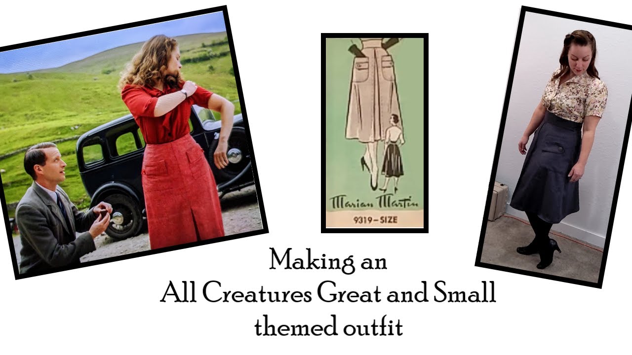 Sewing a vintage Marian Martin pattern for an All Creatures Great and Small themed outfit.