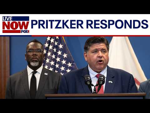 Video | Pritzker, Johnson speak out against Trump's military plan in Chicago