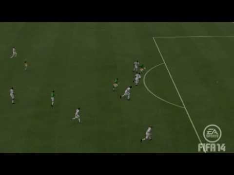 2014 06 11 Guy scores on splendid little chipped lead pass into the middle of the defense FIFA14