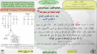 صورة شرح الجامع الكبير : باب ماجاء يحرم من الرضاع مايحرم من النسب - الحديث 1172 ماهر ياسين الفحل