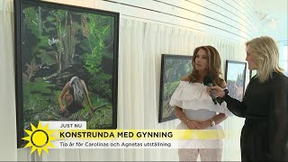 Carolina Gynning om sin konst: En berg och dalbana i känslor - Nyhetsmorgon (TV4)