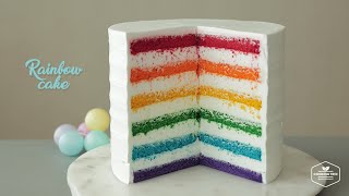도레도레의 무지개 생크림 케이크 Rainbow Cake by Dore dore | 4K | 도플쿠킹 Doppel Cooking