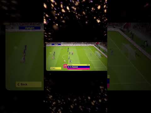 Messi assist to Mbappe and haaland for goal for Barcelona in efootball mobile gameplay ❤️ #messi
