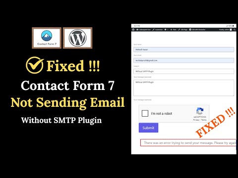 Fixed contact form 7 not sending email | contact form 7 - without smtp plugin (100% working method)