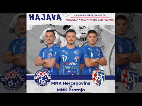 MNK Hercegovina - MNK Brotnjo  / 9. kolo Premijer liga BiH / Futsal