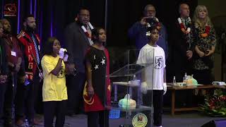 Papua NEW GUINEA  National Anthem and the RMCN Kingdim Pledge by Marien Iki and Lydia Dia Warep