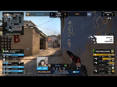 MIBR vs TeamOne  CSGO  ESL Pro League   HIGHLIGHTS  !!!