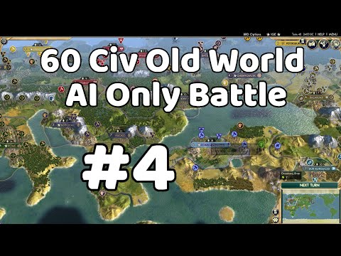 The First Civs In Australia  - 60 Civ Old World Civ 5 AI Only Battle #4