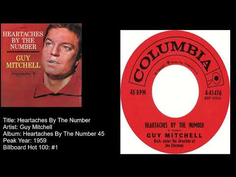 Guy Mitchell-Heartaches By The Number (87th #1 of Rock Era)