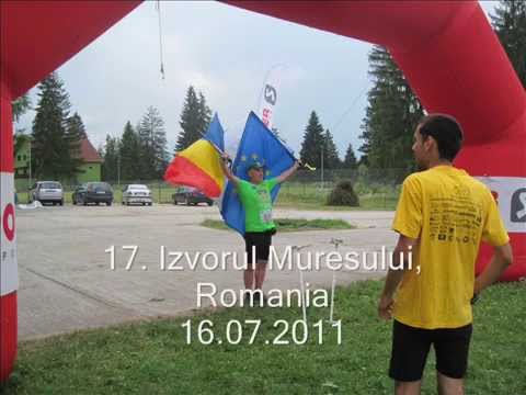 Ilie Rosu ran 51 marathons with Union European flag