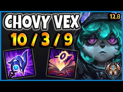 Chovy Vex MID vs Swain | KR Challenger Patch 12.8 | Season 12