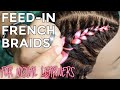How to do Feed in French Braids FOR VISUAL LEARNERS