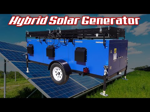 Hybrid Solar Generator - (6) 300W Panels, (26) 40aH Batteries - Backup Diesel Generator