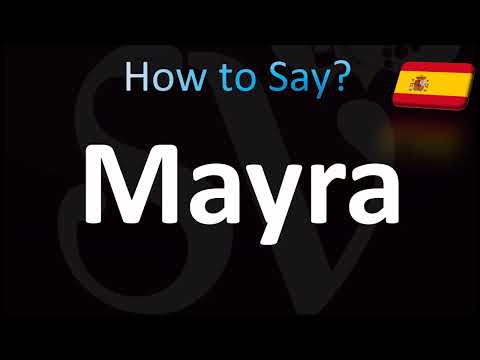How to Pronounce ''Mayra'' Correctly! (Spanish)