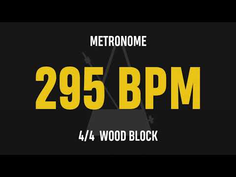295 BPM 4/4 - Best Metronome (Sound : Wood block)