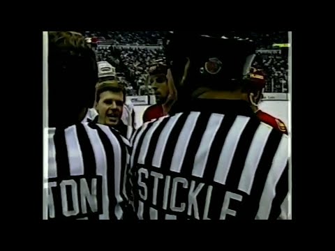 Flames - Red Wings hits and roughs 11/24/89