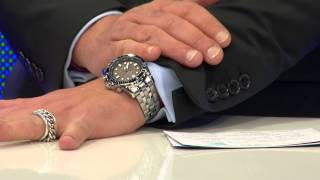 St. Leonhard Automatik-Herrenarmbanduhr aus Edelstahl