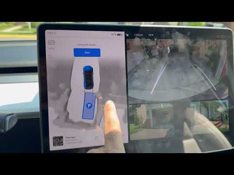 Tesla Auto Park Garage parking spot