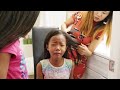 Straightening My Biracial Daughters Natural Hair For the First Time!! | Mixed Kids Curly to Straight