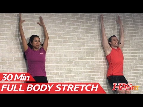 30 Minute Full Body Stretching Routine - Total Body Stretch Exercises Improve Flexibility & Mobility