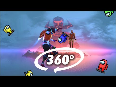 AMONG US FORTNITE GALACTUS EVENT 360° VR Experience - Who is the Imposter?!