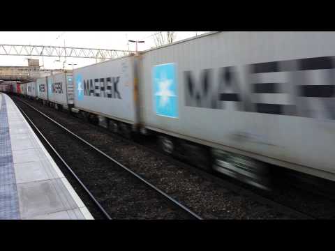 Freightliner 86614 & 86627 at Stafford 04/03/14