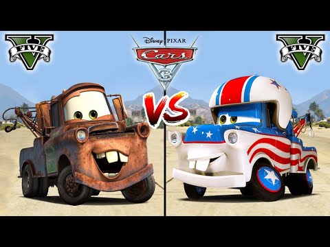 Tow Mater VS Mater the Greater (Cars Toons) in GTA 5 - WHO IS BEST?