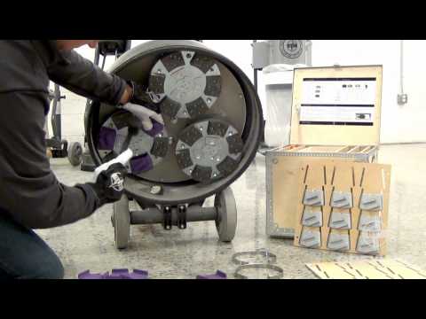 How to Change Tools on HTC Greyline™ Floor Grinders