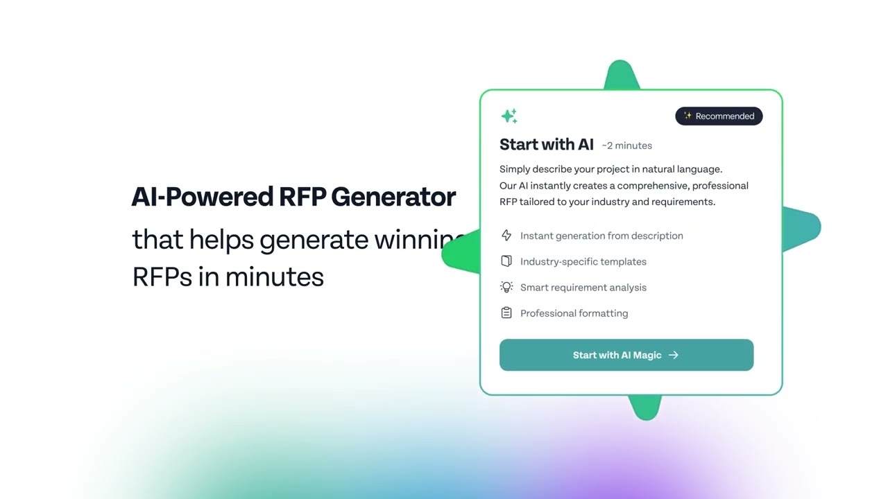 RFP Generator by SparrowGenie | AI-Secured. Human-Powered. Value-Delivered.