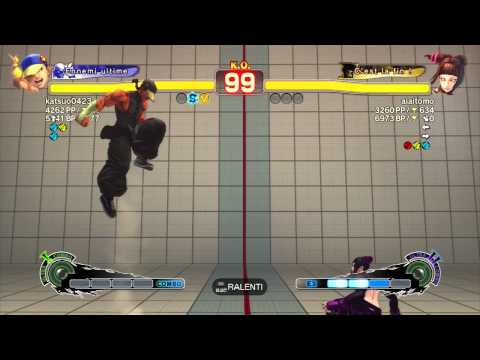 SSF4-AE: katsuo0423 [Yun] vs alaitomo [Juri]