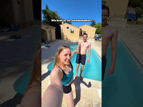 Antworte richtig oder Fall in den Pool! ‼️💦 (mit Kai, Tom & Adrian) #turnen #challenge #quiz