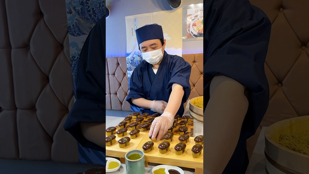 大人も子供も笑顔になるガチ板前が握るドバイチョコ寿司