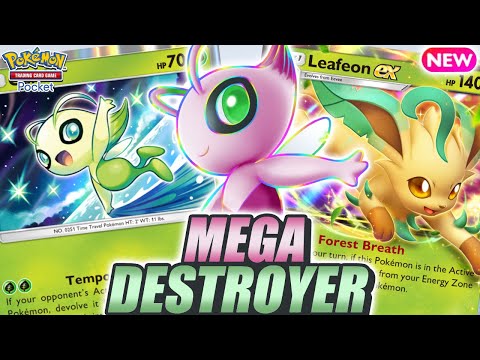 MEGA DEVOLUTION ! This CELEBI & LEAFEON Deck is the ULTIMATE MEGA COUNTER ! - Pokemon TCG Pocket