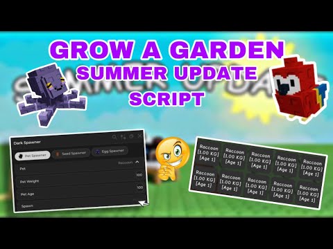 [ SUMMER 🌻] GROW A GARDEN 🪴SCRIPTS PETS 🐱 / SEED 🌱 / EGG 🥚SPAWNER | [ ✅ PLACEABLE / ✅ PLANTABLE ]