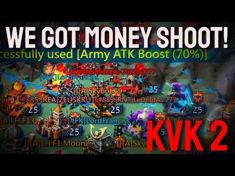 Lords Mobile| WE GOT MONEY SHOT - 1V1 KVK PART2!