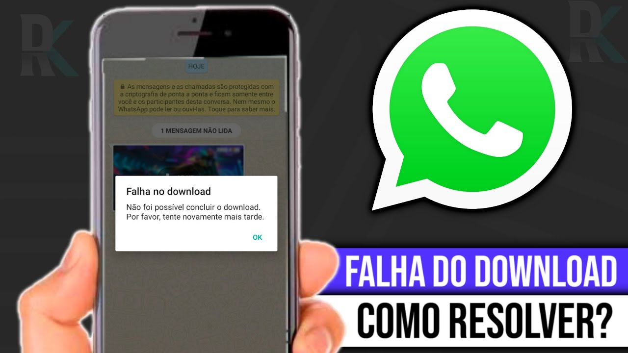 falha no download WhatsApp