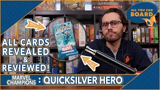 QUICKSILVER Hero Pack | Marvel Champions | All NEW Cards REVIEWED (+ Overall HERO REVIEW!)