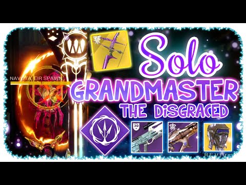 Solo 1620 Grandmaster Nightfall Hunter The Disgraced - Destiny 2 Commentary