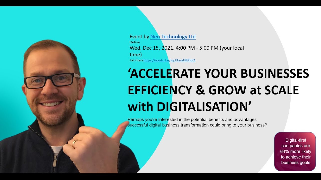 ACCELERATE YOUR BUSINESS GROWTH and EFFICIENCY with DIGITALISATION