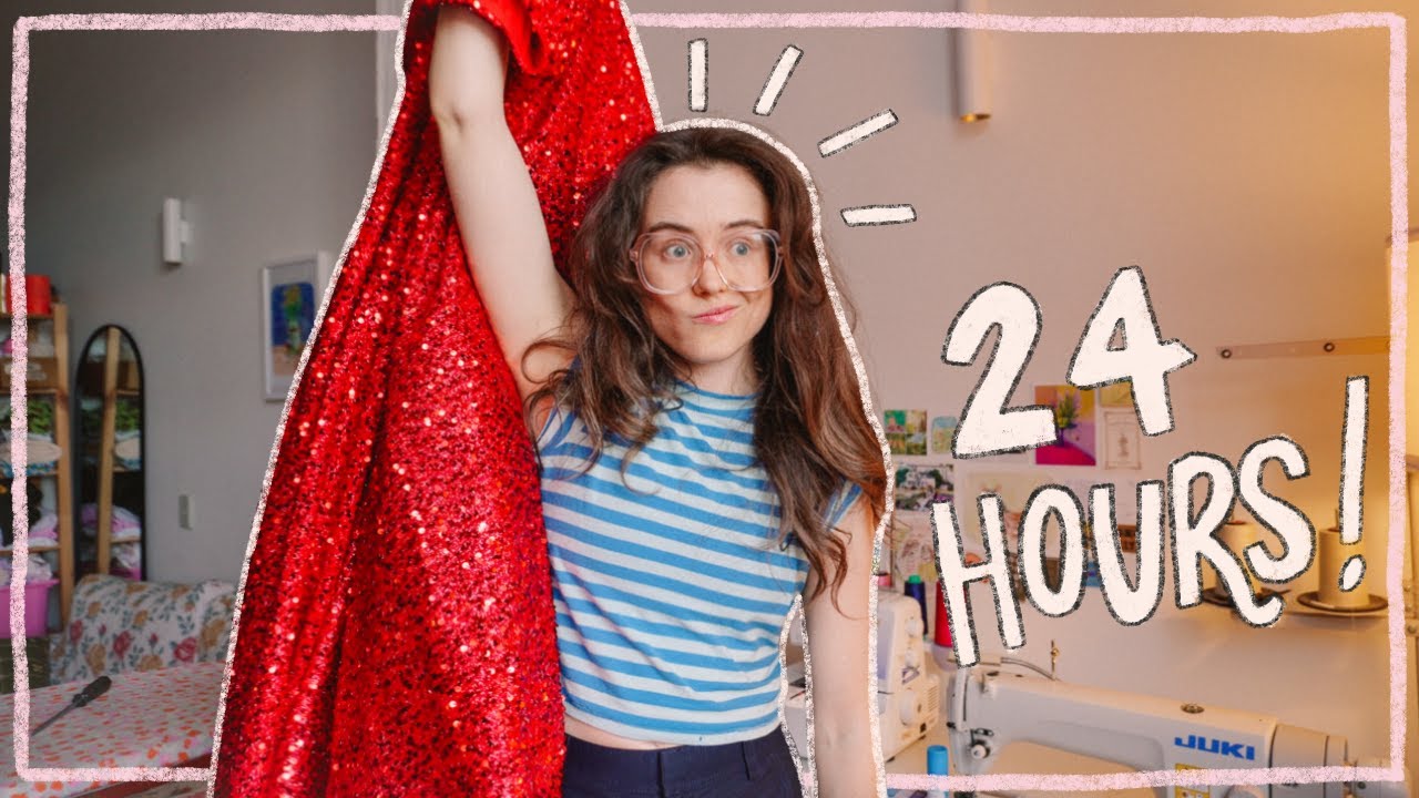 sewing a BALLGOWN in 24 hours (send help)