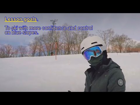 How to ski blue slopes
