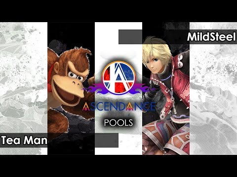 Smash 4: Tea Man (Donkey Kong) V VIP | MildSteel (Shulk) - Ascendance 41 Tournament SSB4