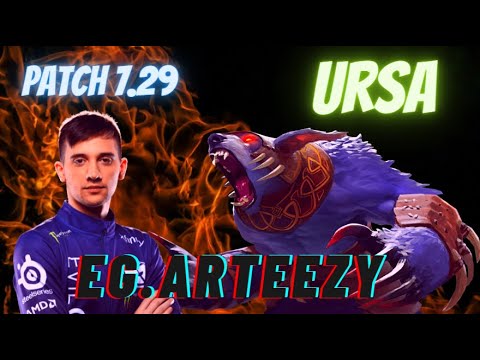 EG.Arteezy [Ursa] Carry Dota 2 Gameplay (2021) New Patch 7.29