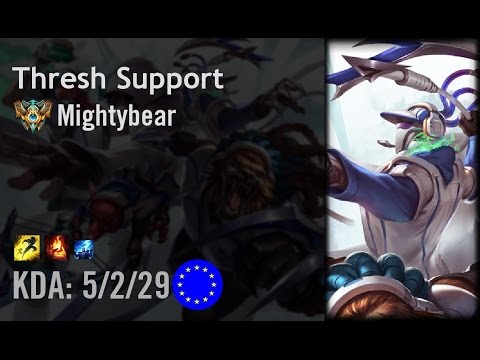 Thresh Support vs Karma - Mightybear - EUW Challenger Patch 6.14