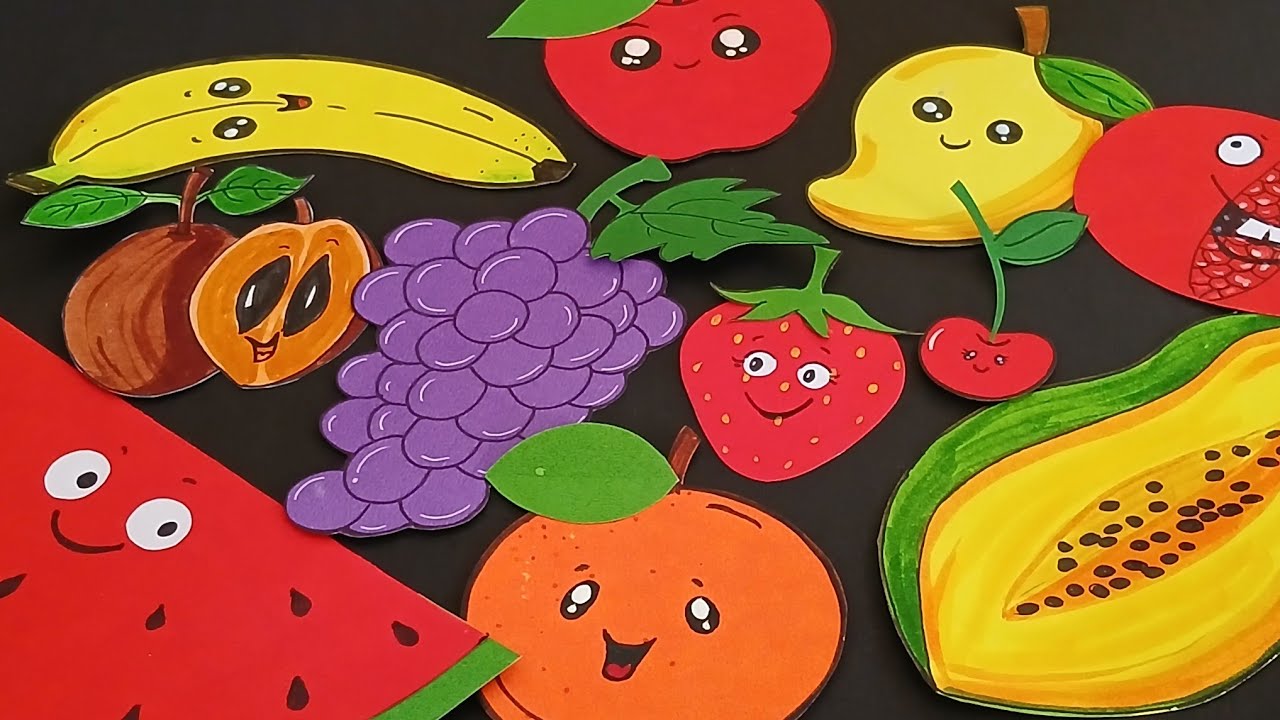 How to make Fruits Cutouts  / DIY Fruits Cutouts step by step 