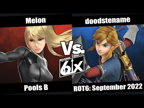 ROT6 September Pools B - Melon (Zero Suit Samus) vs Doodstename (Link) SSBU Singles