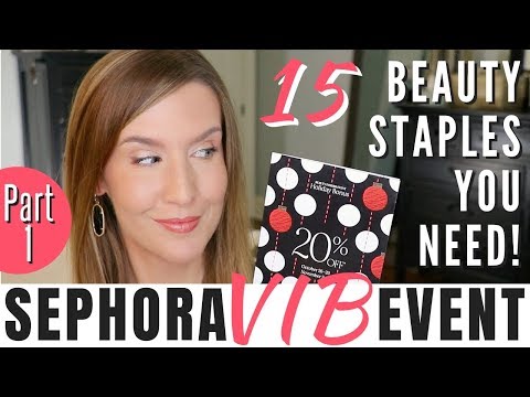 Sephora Vib Sale 2018 Recommendations | 15 Sephora Must Haves! | Fall 2018 Video