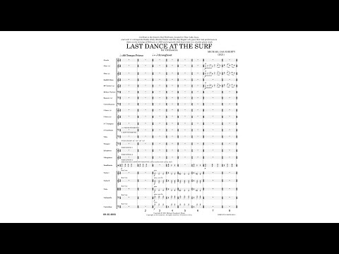 Michael Daugherty: LAST DANCE AT THE SURF for Orchestra (Score-MIDI Realization)